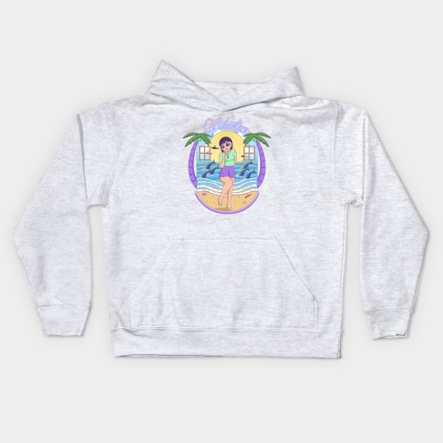 On Vacation Kids Hoodie by Zee Imagi